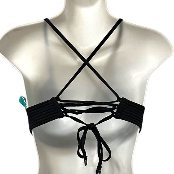 NWT SEAFOLLY Quilted Fixed Tri Bikini Swim Top 8 - Picture 6 of 9